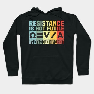 Ohm Current Volts Amps Resistor Vintage Electric Hoodie